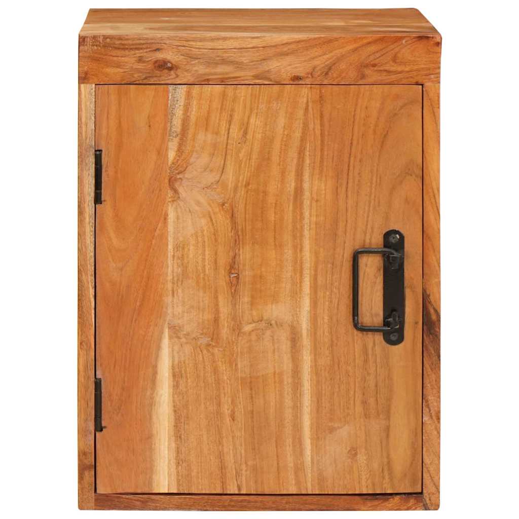 vidaXL Bedside Table Brown 35 x 33 x 48 cm Solid Wood Acacia 5