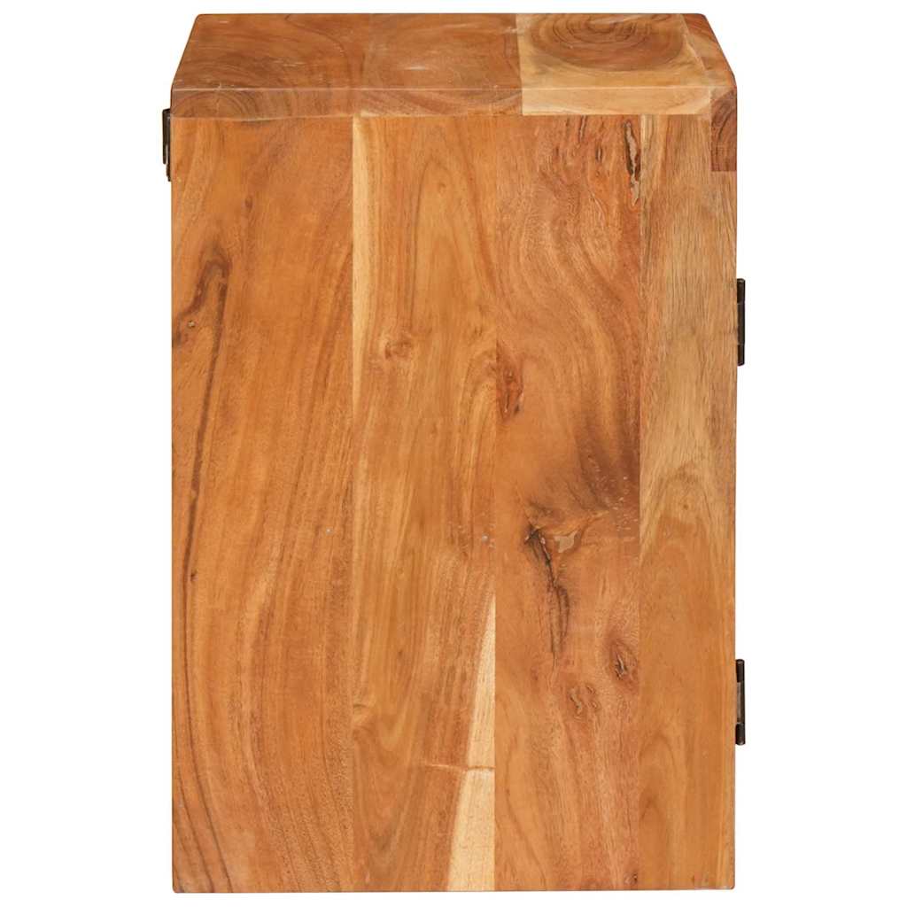 vidaXL Bedside Table Brown 35 x 33 x 48 cm Solid Wood Acacia 6