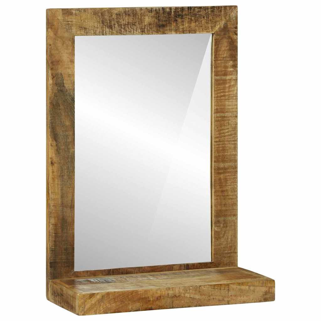 vidaXL Bathroom Mirror Brown 50 x 22 x 70 cm Solid Mango Wood 1