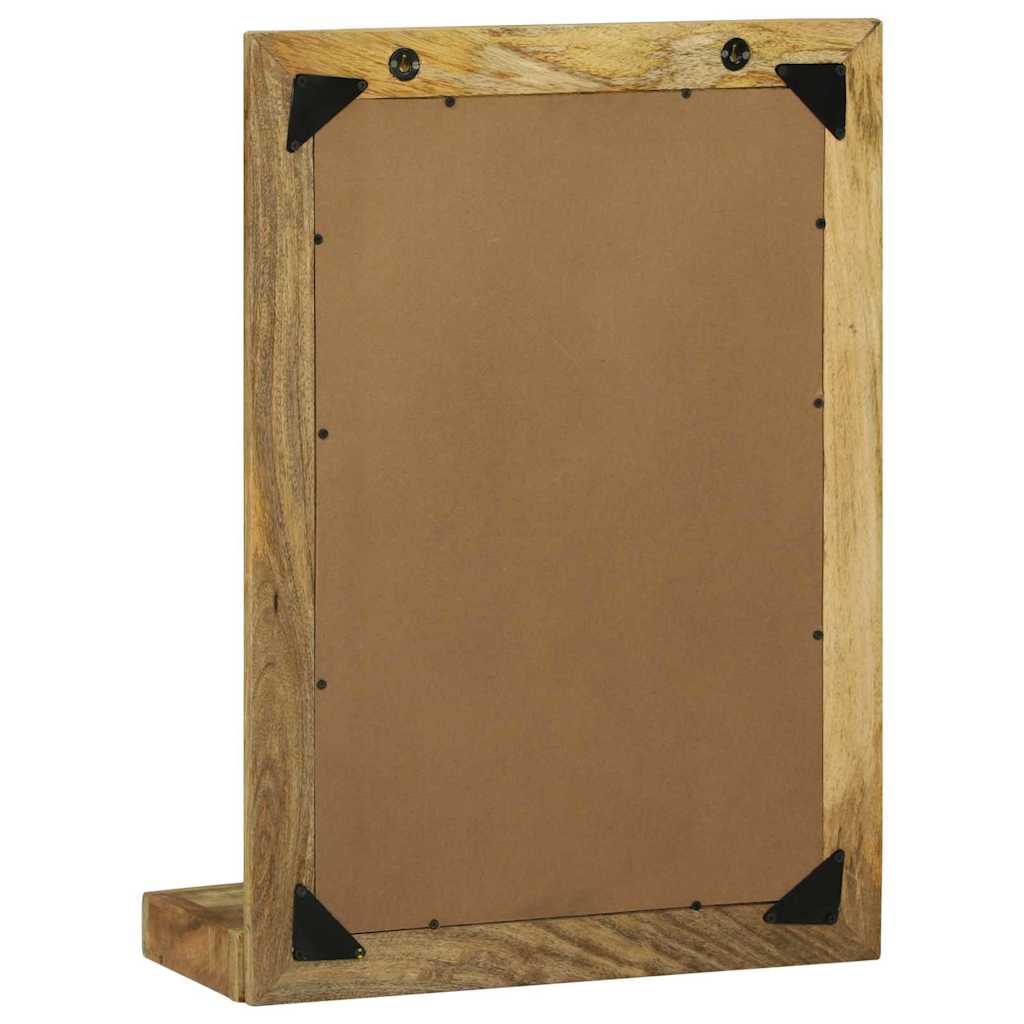 vidaXL Bathroom Mirror Brown 50 x 22 x 70 cm Solid Mango Wood 6