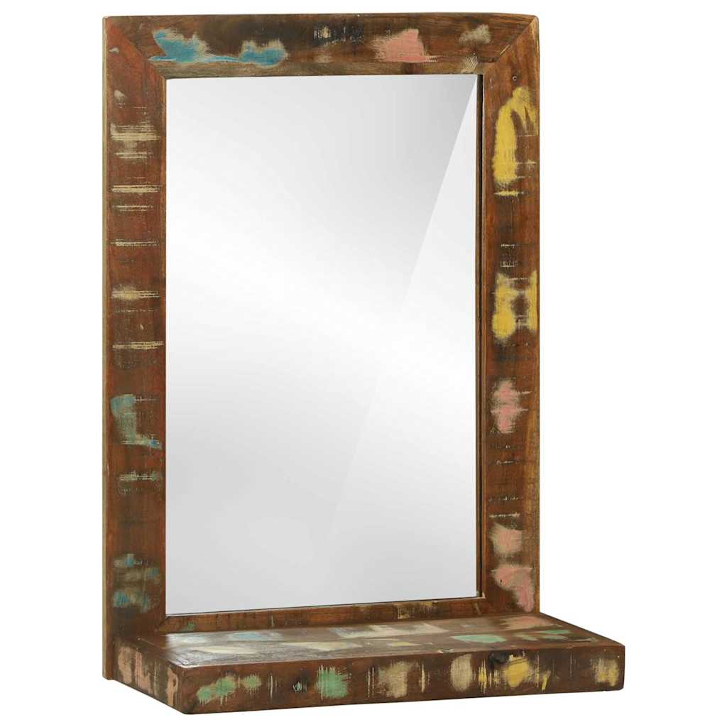 vidaXL Bathroom Mirror Brown 50 x 22 x 70 cm Solid Reclaim Wood 1