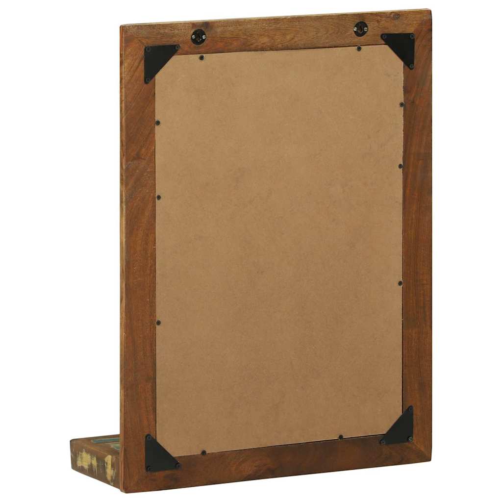 vidaXL Bathroom Mirror Brown 50 x 22 x 70 cm Solid Reclaim Wood 6