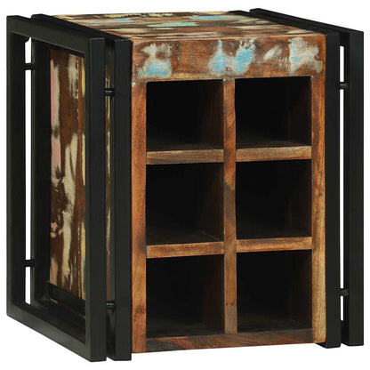 vidaXL Wine Rack 35 x 35 x 39 cm Solid Reclaim Wood 2