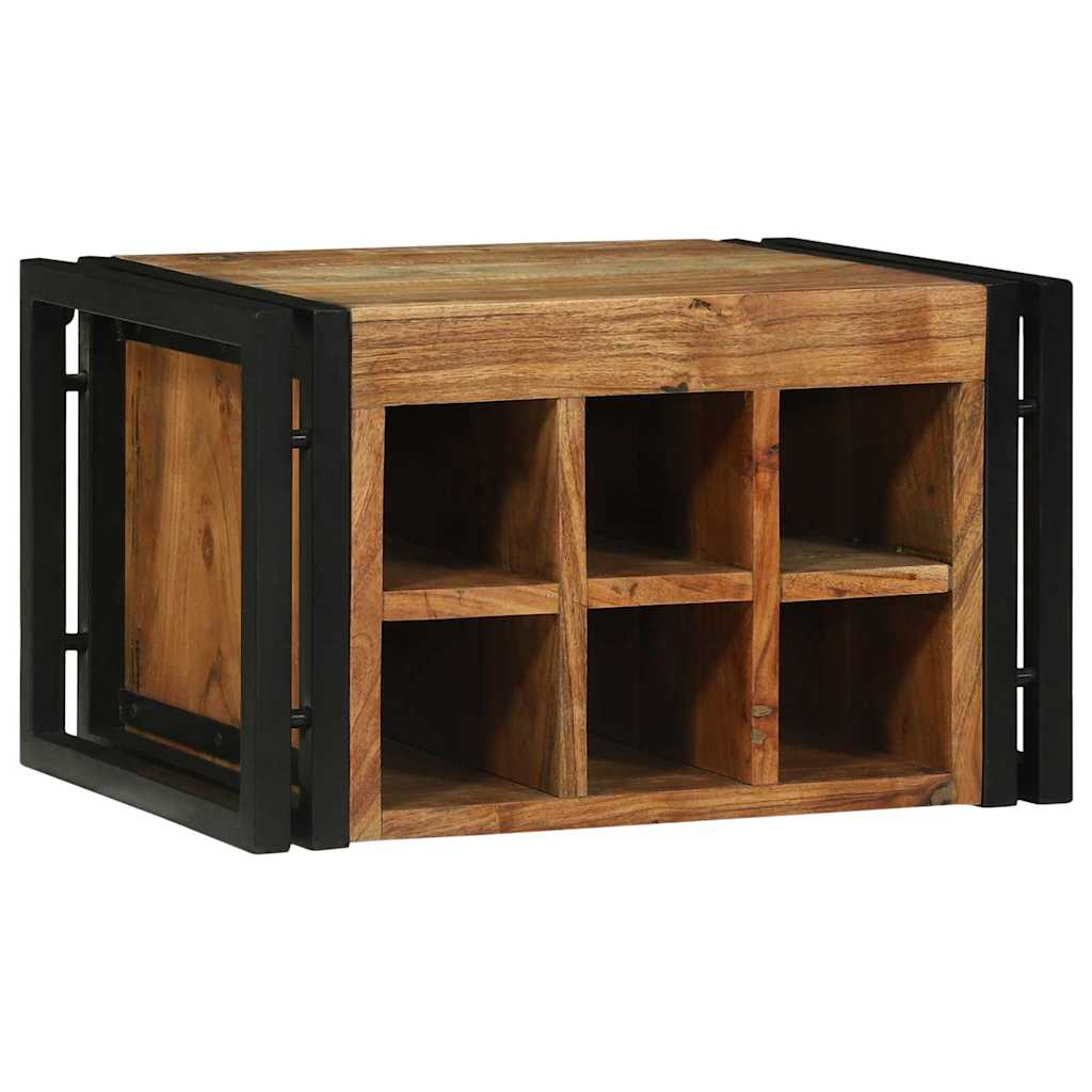 vidaXL Wine Rack 2 pcs 46 x 35 x 27.5 cm Solid Acacia Wood 1