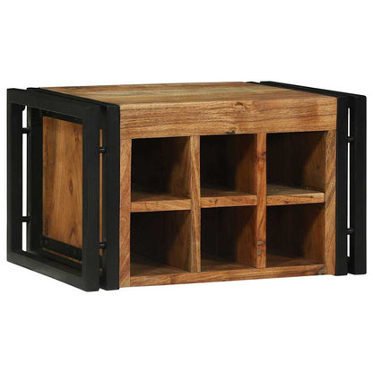 vidaXL Wine Rack 2 pcs 46 x 35 x 27.5 cm Solid Acacia Wood 1