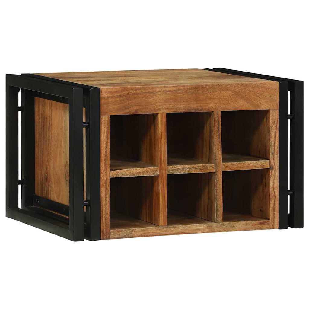 vidaXL Wine Rack 2 pcs 46 x 35 x 27.5 cm Solid Acacia Wood 3