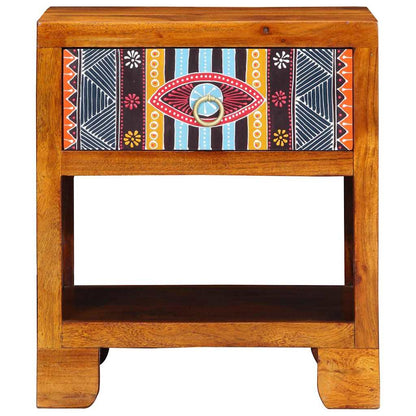 vidaXL Sideboard Multicolour 40 x 35 x 45 cm Solid acacia wood 4