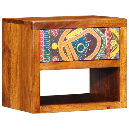 vidaXL Bedside Cabinet Brown 40 x 35 x 35 cm Solid Acacia Wood 1