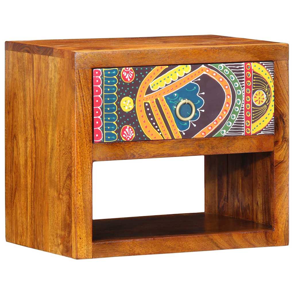vidaXL Bedside Cabinet Brown 40 x 35 x 35 cm Solid Acacia Wood 2