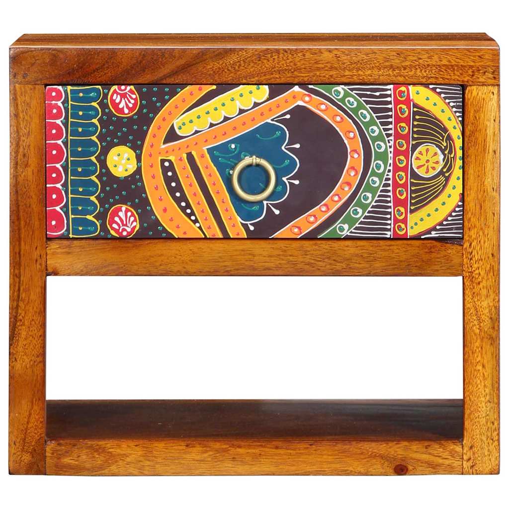 vidaXL Bedside Cabinet Brown 40 x 35 x 35 cm Solid Acacia Wood 5