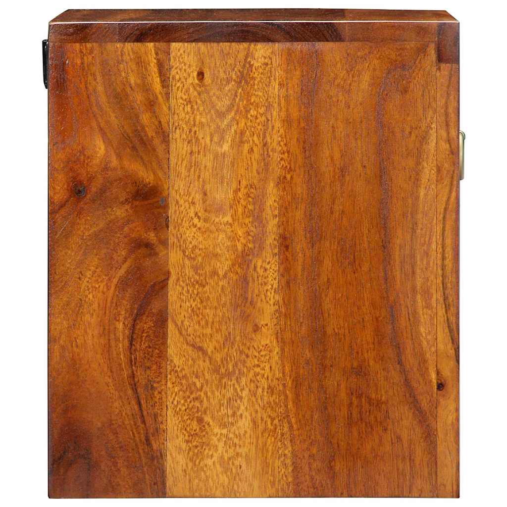 vidaXL Bedside Cabinet Brown 40 x 35 x 35 cm Solid Acacia Wood 6