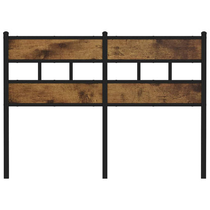 vidaXL Replace Headboard Smoked Oak 120 cm Iron and Engineered Wood 3