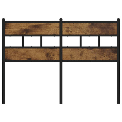 vidaXL Replace Headboard Smoked Oak 135 cm Iron and Engineered Wood 3