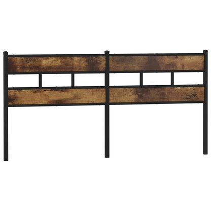 vidaXL Replace Headboard Smoked Oak 193 cm Iron and Engineered Wood 2