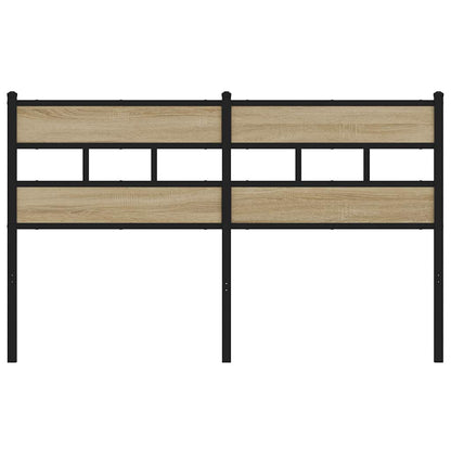 vidaXL Replace Headboard Sonoma Oak 135 cm Iron and Engineered Wood 3