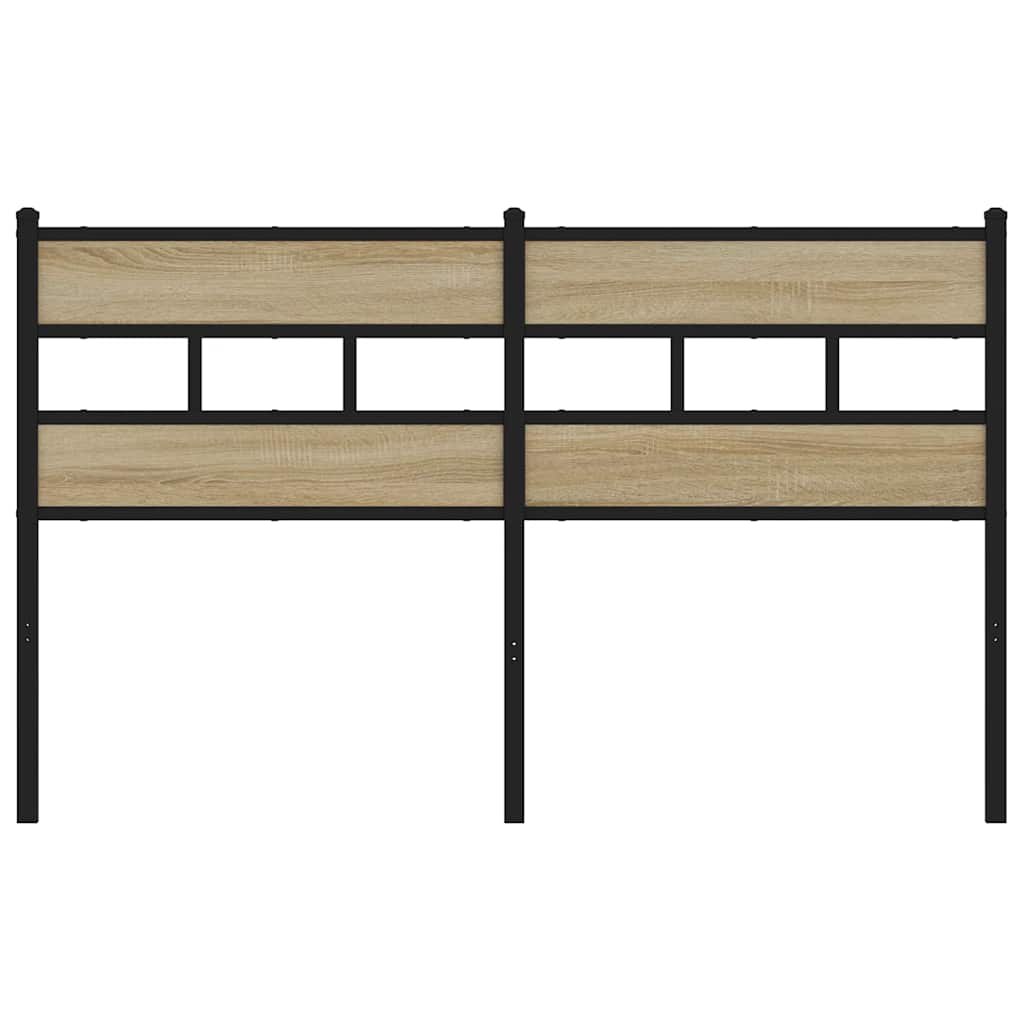 vidaXL Replace Headboard Sonoma Oak 140 cm Iron and Engineered Wood 3