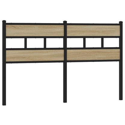 vidaXL Replace Headboard Sonoma Oak 160 cm Iron and Engineered Wood 2