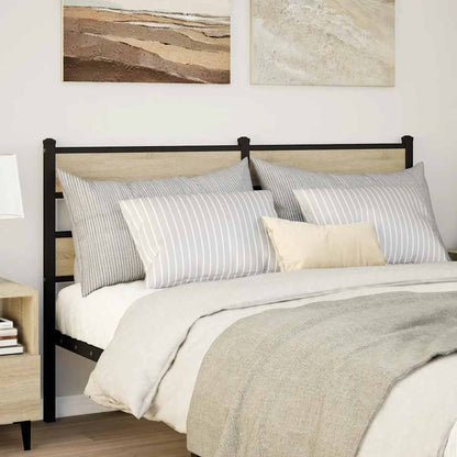 vidaXL Replace Headboard Sonoma Oak 160 cm Iron and Engineered Wood 1