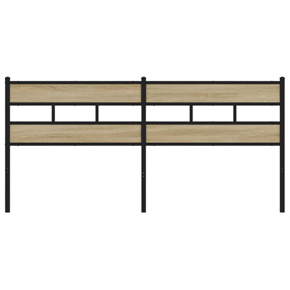 vidaXL Replace Headboard Sonoma Oak 180 cm Iron and Engineered Wood 3