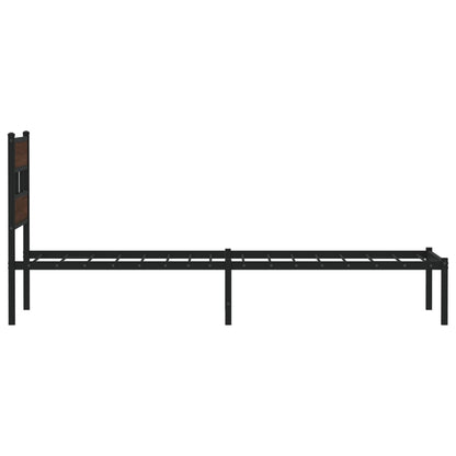 vidaXL Bed Frame without Mattress with Headboard Brown Oak 90x190 cm Single 5