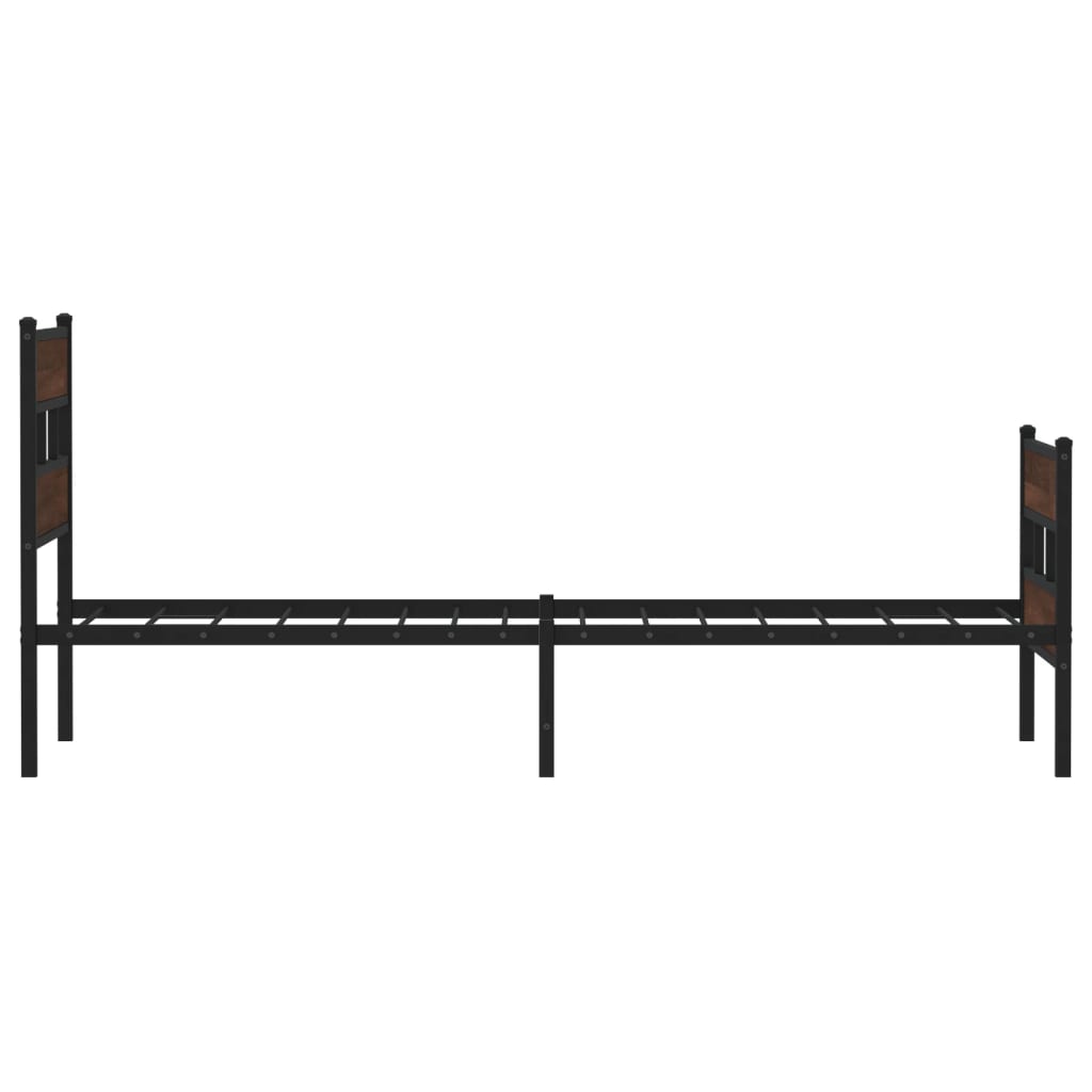 vidaXL Bed Frame without Mattress with Headboard and Footboard 75x190 cm Small Single 5