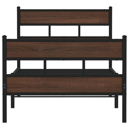 vidaXL Bed Frame without Mattress with Headboard and Footboard 80x200 cm 4