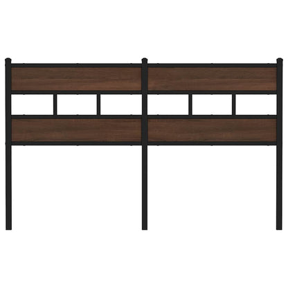 vidaXL Replace Headboard Brown Oak 135 cm Steel and Engineered Wood 3