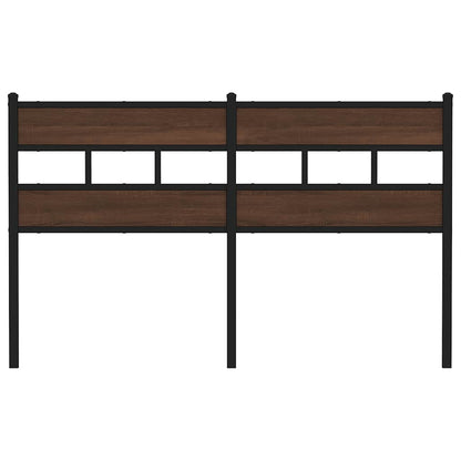 vidaXL Replace Headboard Brown Oak 140 cm Steel and Engineered Wood 3
