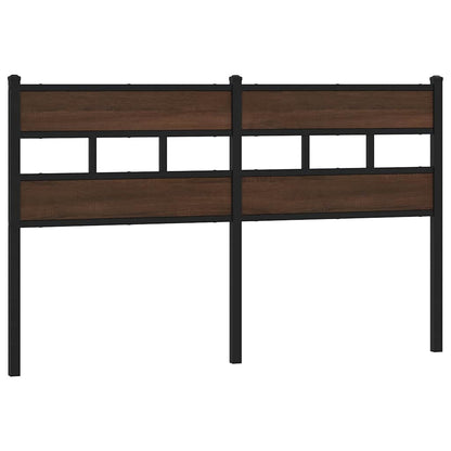 vidaXL Replace Headboard Brown Oak 160 cm Steel and Engineered Wood 2