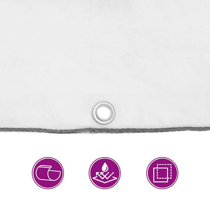 Clear Tarpaulin with Eyelets Polyethylene Width 8 m 8 m