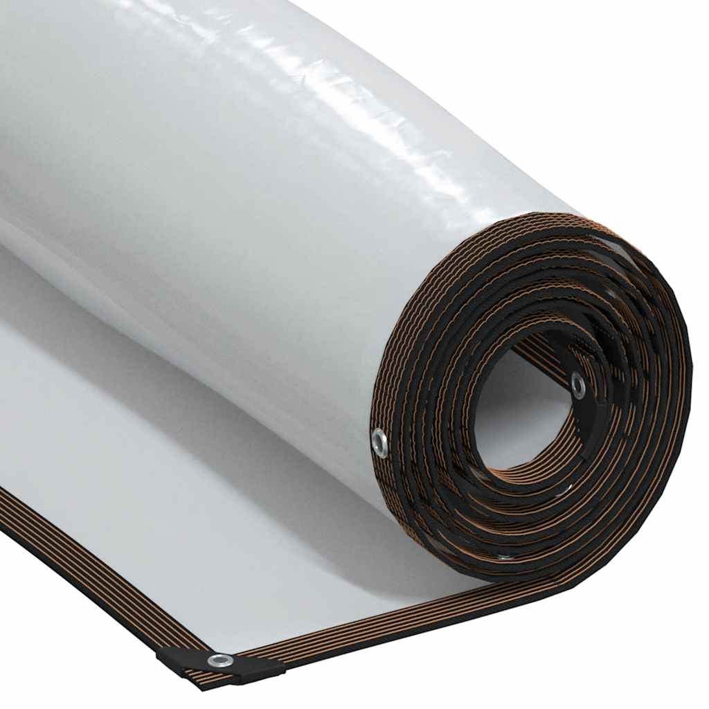vidaXL Clear Tarpaulin with Eyelets 5x10 m Polyethylene 1