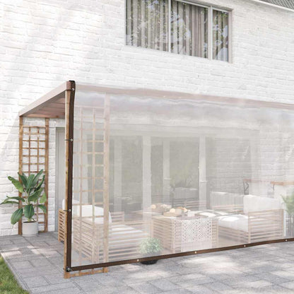 vidaXL Clear Tarpaulin with Eyelets 5x10 m Polyethylene 2