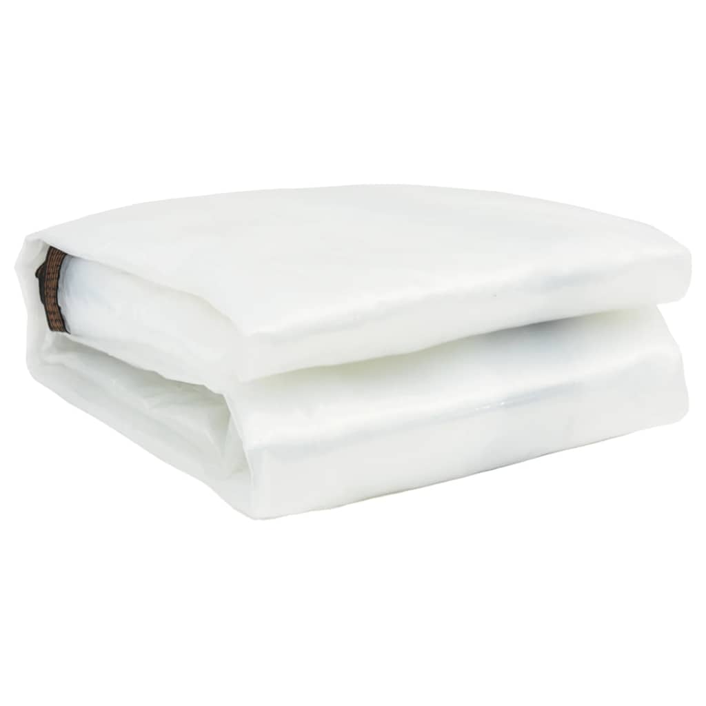 vidaXL Clear Tarpaulin with Eyelets 5x10 m Polyethylene 3