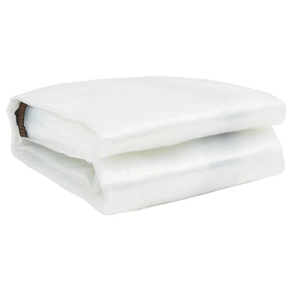vidaXL Clear Tarpaulin with Eyelets 8x8 m Polyethylene 3