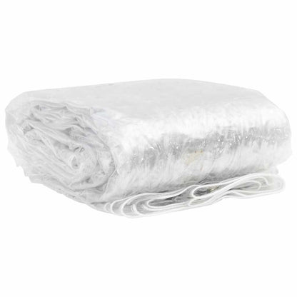 vidaXL Clear Tarpaulin with Eyelets 2x10 m PVC 3