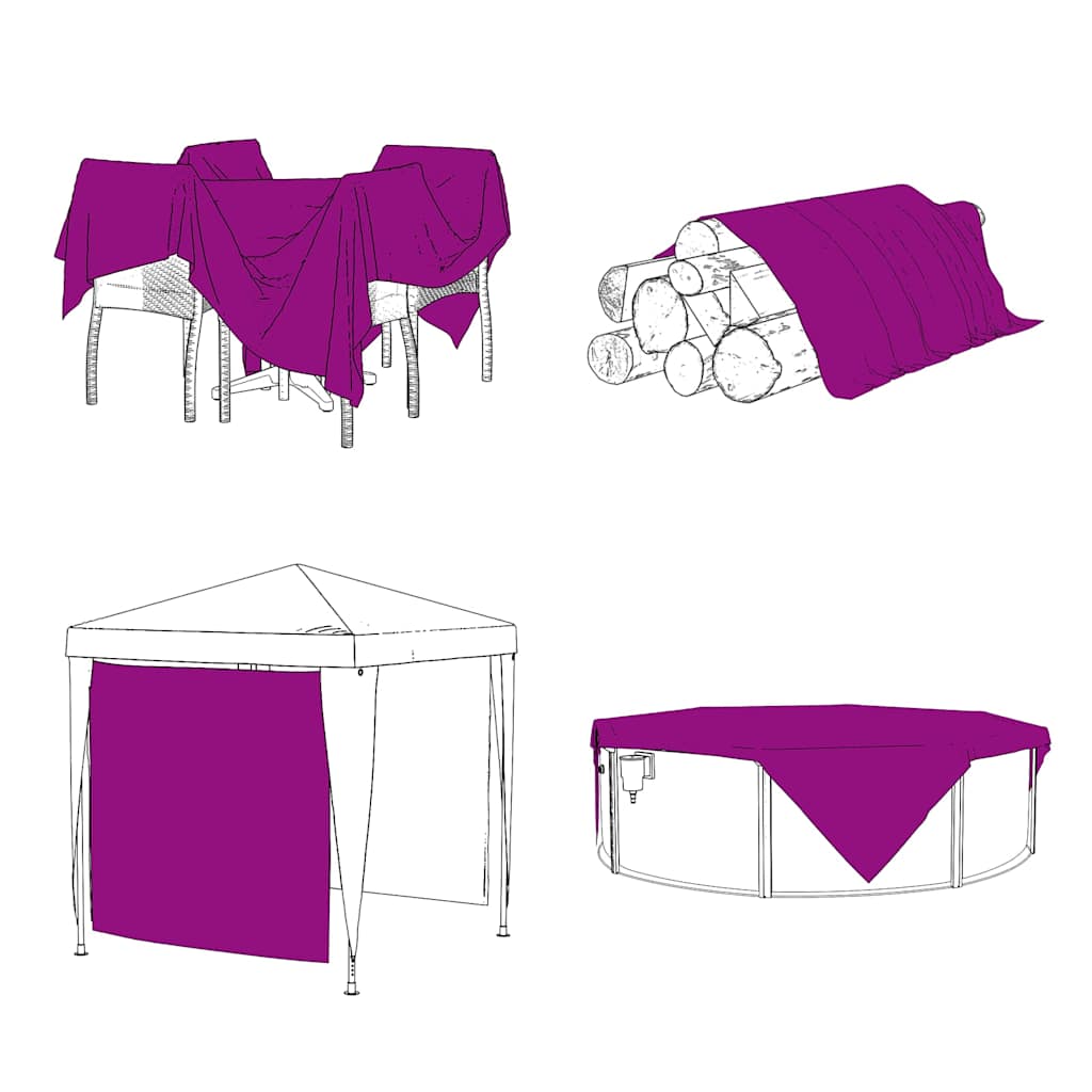 vidaXL Clear Tarpaulin with Eyelets 3x5 m PVC 5