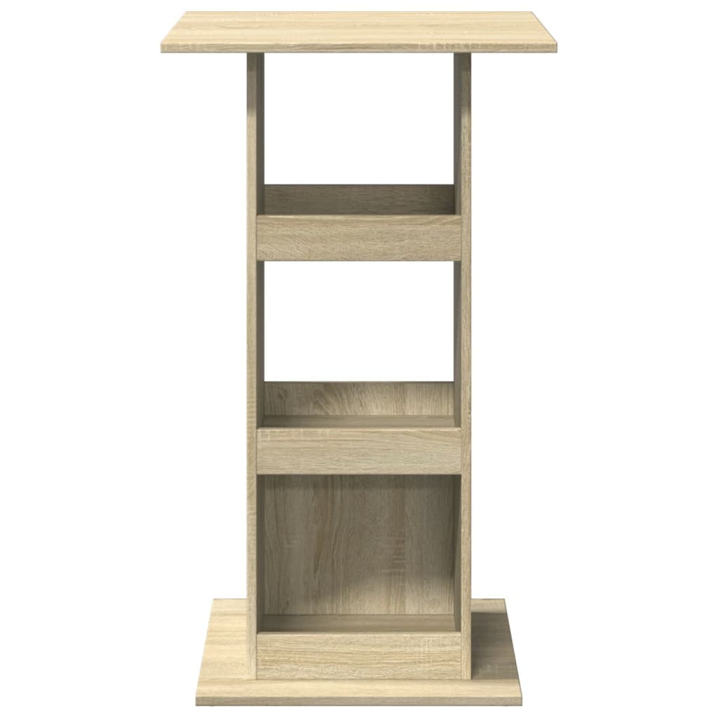 vidaXL Bar Table with Storage Sonoma Oak 60x60x102 cm Engineered Wood 4