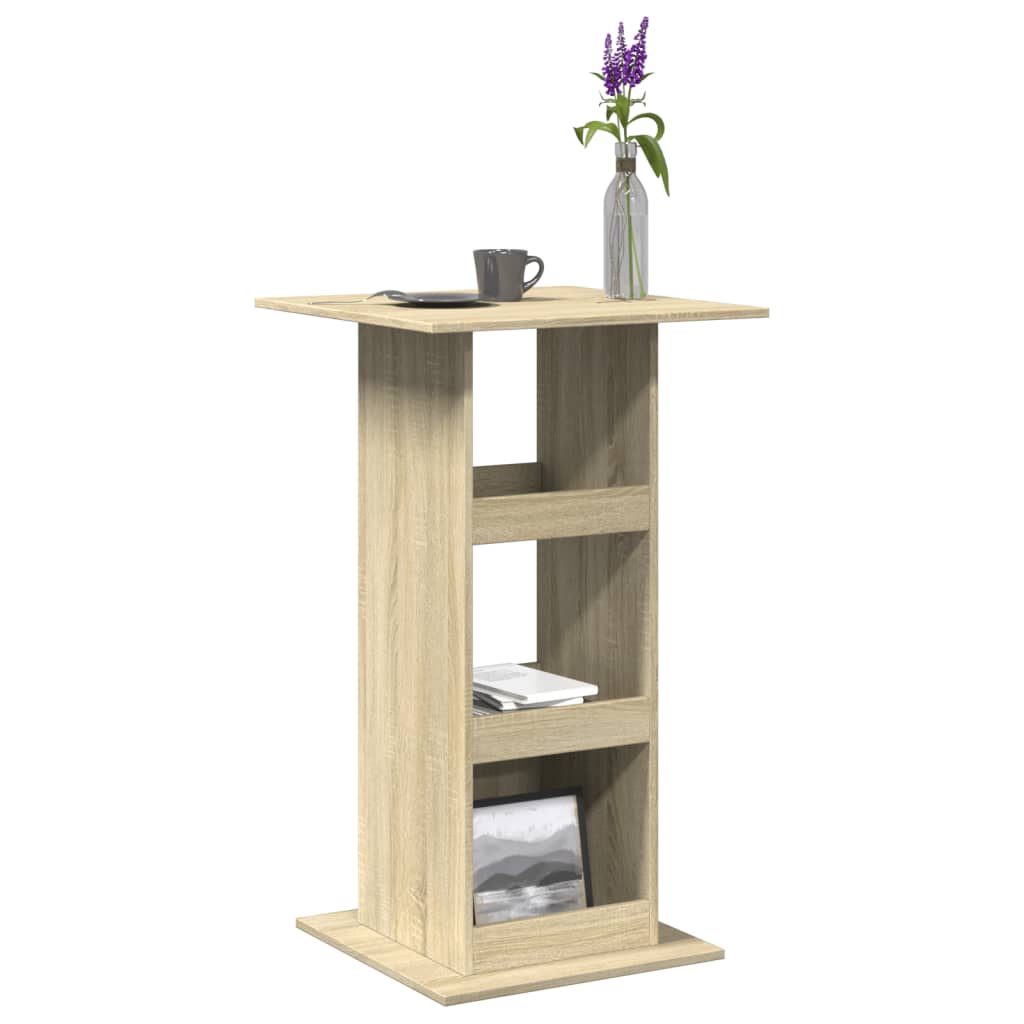 vidaXL Bar Table with Storage Sonoma Oak 60x60x102 cm Engineered Wood 1