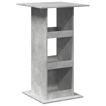 vidaXL Bar Table with Storage Concrete Grey 60x60x102 cm Engineered Wood 2