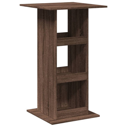 vidaXL Bar Table with Storage Brown Oak 60x60x102 cm Engineered Wood 2
