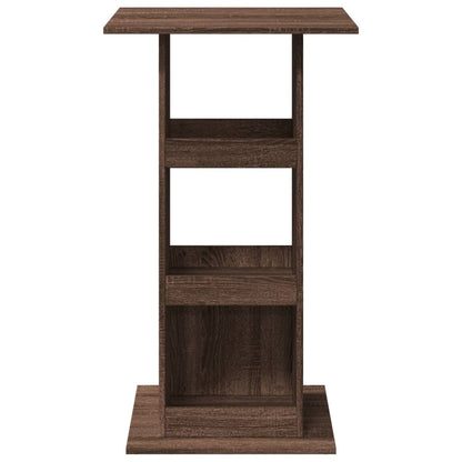 vidaXL Bar Table with Storage Brown Oak 60x60x102 cm Engineered Wood 4