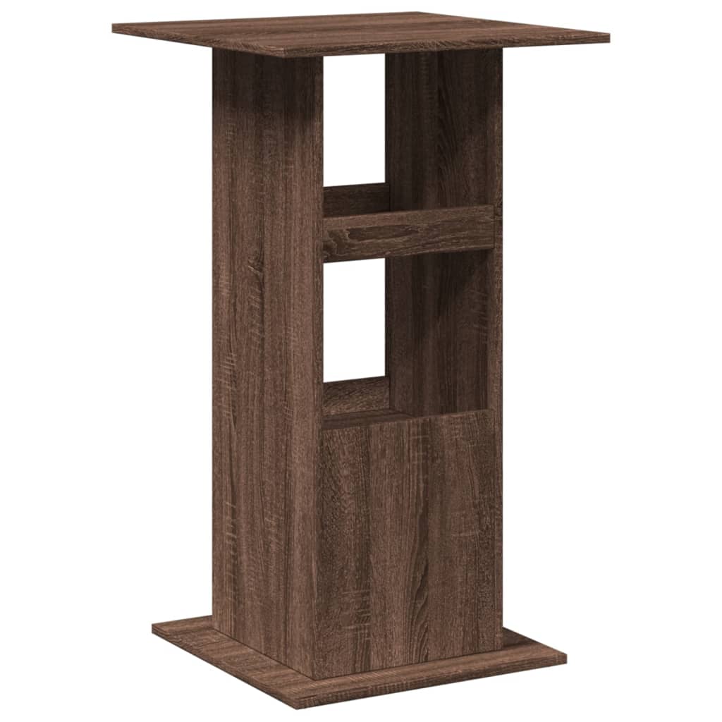 vidaXL Bar Table with Storage Brown Oak 60x60x102 cm Engineered Wood 6