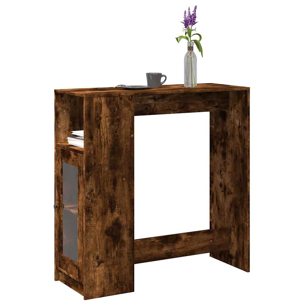vidaXL Bar Table with Racks 101x40x103.5 cm Engineered Wood