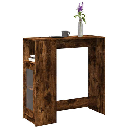 vidaXL Bar Table with Racks 101x40x103.5 cm Engineered Wood