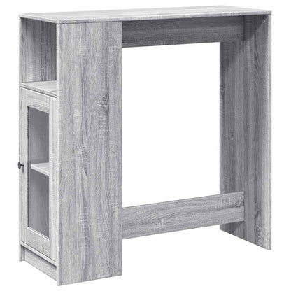 Bar Table with Racks 101x40x103,5 cm Engineered Wood Grey sonoma