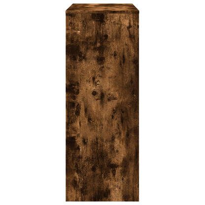 vidaXL Bar Table with Racks Smoked Oak 90x40x103.5 cm Engineered Wood 5