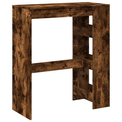 vidaXL Bar Table with Racks Smoked Oak 90x40x103.5 cm Engineered Wood 6