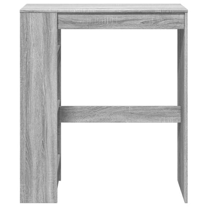 vidaXL Bar Table with Racks Grey Sonoma 90x40x103.5 cm Engineered Wood 4