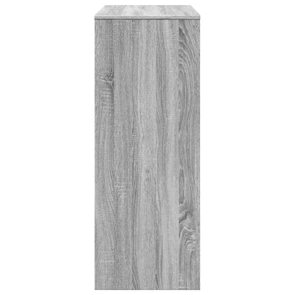 vidaXL Bar Table with Racks Grey Sonoma 90x40x103.5 cm Engineered Wood 5
