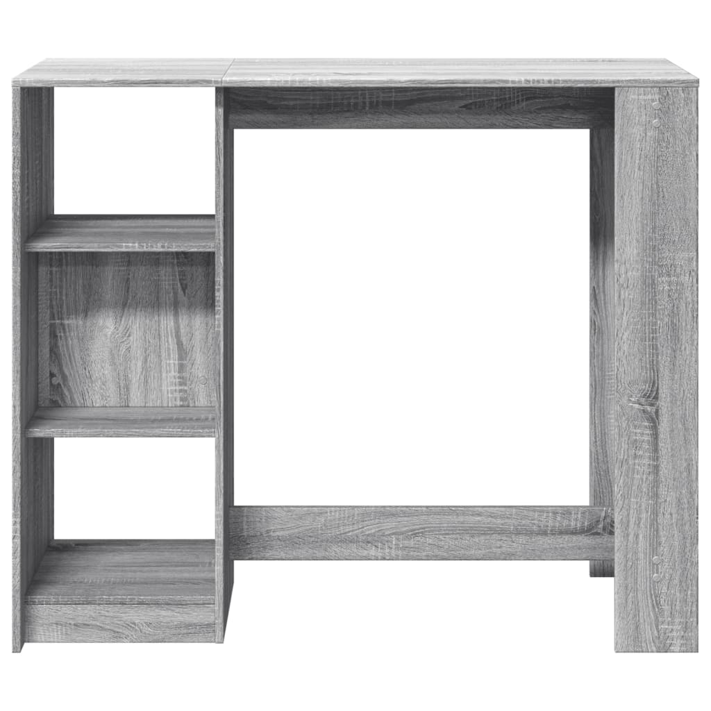 vidaXL Bar Table | Grey sonoma | Engineered wood | Large | Bar Table 4